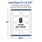 Avery Printable Geo Business Cards, Sure Feed Technology, 2" x 3-1/2", Matte White Cardstock, Print-to-The-Edge, Laser/Inkjet Printable, 80 Total